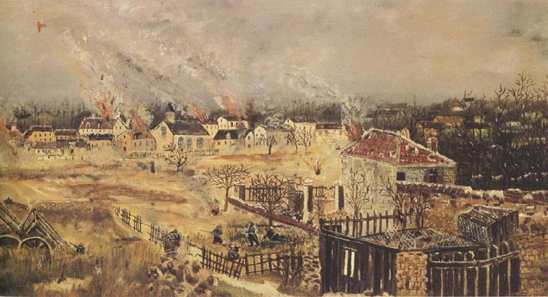 Henri Rousseau The Battle of Champigny China oil painting art